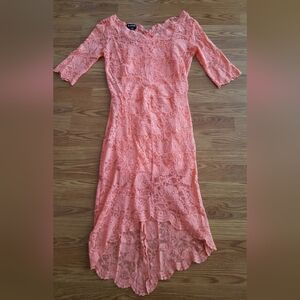 Bebe 3/4 sleeve lace dress